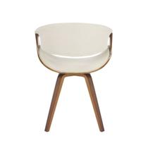 Cadeira Poltrona em Madeira Maciça e Linho Nicole Cadeira Poltrona em Madeira Maciça e Linho Nicole