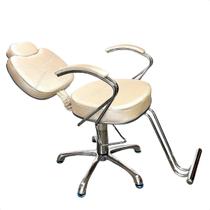 Cadeira poltrona Fenix Reclinavel hidráulica Giratória Para Cabeleleiro e Barbeiro resistênte luxo base giratoria salão