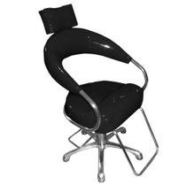 Cadeira Poltrona Hidráulica Futurama Hatten Corvin Preto - Base Alta 33cm