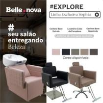 Cadeira Poltrona Hidráulica Sophia Reclinável Salão Beleza Cadeira Poltrona Hidráulica Sophia Reclinável Salão Beleza