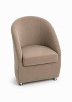 Cadeira Poltrona Lua Arredondada tila suede Para Sala, Escritório, Jantar e Penteadeira COR CAPPUCINO Cadeira Poltrona Lua Arredondada tila suede Para Sala, Escritório, Jantar e Penteadeira COR CAPPUCINO