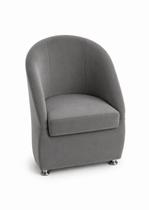 Cadeira Poltrona Lua Arredondada tila suede Para Sala, Escritório, Jantar e Penteadeira COR CINZA Cadeira Poltrona Lua Arredondada tila suede Para Sala, Escritório, Jantar e Penteadeira COR CINZA