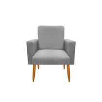 Cadeira Poltrona Malibu Decorativa Para Sala Quarto Escritório Suede