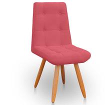 Cadeira Poltrona para Sala e Escritório Confortável e Reforçada Veludo Rosa