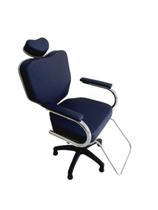 Cadeira Poltrona Para Salão Cabeleireiro Azul Marinho - Bueno Cadeiras