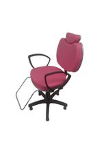 Cadeira Poltrona Para Salão Cabeleireiro Maquiagem Pink - Bueno Cadeiras