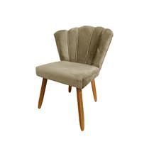 Cadeira Poltrona Petala Suede Para Sala de Jantar Cadeira Poltrona Petala Suede Para Sala de Jantar