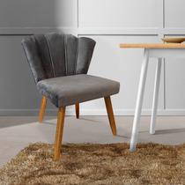 Cadeira Poltrona Petala Suede Para Sala de Jantar Cadeira Poltrona Petala Suede Para Sala de Jantar