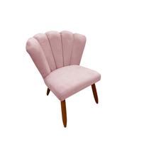Cadeira Poltrona Petala Suede Para Sala e Penteadeira