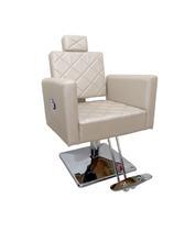 Cadeira Poltrona Reclinável Confort De Cabeleireiro Base quadrada - Bethel Moveis