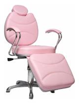 Cadeira Poltrona Reclinável De Maquiagem E Estética - Rosa bebe - bm moveis e companhia