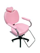 Cadeira Poltrona Salão Cabeleireiro Maquiagem Rosa Claro - Bueno Cadeiras