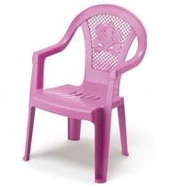 Cadeira Poltroninha Kids Educativa Infantil de Plástico Rosa - Injeplastec