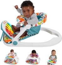 Cadeira portátil Fisher-Price Deluxe Kick & Play com brinquedo de piano
