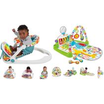 Cadeira portátil Fisher-Price Deluxe Kick & Play com piano Gym
