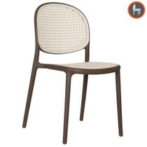 Cadeira Positano em Polipropileno na Cor Cinza