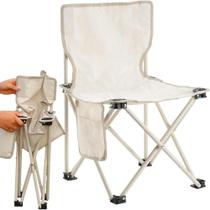 Cadeira praia camping bolso lateral 70cm banqueta pesca banco assento dobravel branca bolsa transporte Cadeira praia camping bolso lateral 70cm banqueta pesca banco assento dobravel branca bolsa transporte