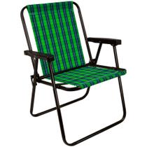 Cadeira Praia Xadrez Alta Piscina Camping Cor Oliva Mor Suporta Até 110kg Estrutura em Aço Cadeira Praia Xadrez Alta Piscina Camping Cor Oliva Mor Suporta Até 110kg Estrutura em Aço