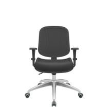 Cadeira premium diretor backplax plus base alumínio com costura braço 3d/1d