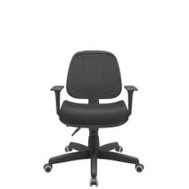 Cadeira premium executiva backplax plus base standard diretor com costura braço regulável pp