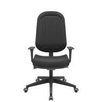 Cadeira premium presidente backplax plus base standard com costura braço regulável pp Cadeira premium presidente backplax plus base standard com costura braço regulável pp