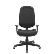Cadeira premium presidente backplax plus base standard com costura braço regulável pp