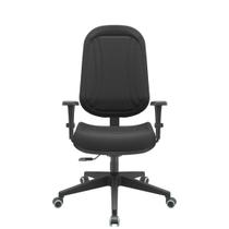 Cadeira premium presidente backplax plus base standard com costura braço regulável pp
