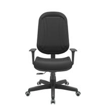 Cadeira premium presidente backplax plus base standard com costura braço regulável pp