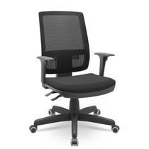 Cadeira Presidente Brizza Poliester Preto Backplax - Plaxmetal Cadeira Presidente Brizza Poliester Preto Backplax - Plaxmetal