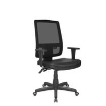 Cadeira presidente brizza tela back system preta - RM