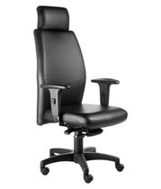 Cadeira Presidente com apoio de cabeça Linha Ferrari Preto - Design Office Móveis