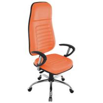 Cadeira Presidente com Espaldar Alto Linha Blenda Laranja Cadeira Presidente com Espaldar Alto Linha Blenda Laranja