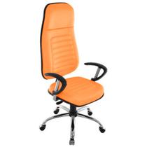Cadeira Presidente com Espaldar Alto Linha Blenda Laranja Cadeira Presidente com Espaldar Alto Linha Blenda Laranja