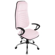 Cadeira Presidente com Espaldar Alto Linha Blenda Rosa