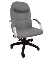 Cadeira Presidente Day Giratória Cinza Ergonômica Relax Nacional NR17 até 130kg Cadeira Presidente Day Giratória Cinza Ergonômica Relax Nacional NR17 até 130kg