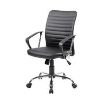 Cadeira Presidente de Escritorio Giratoria FoxOffice C161W PU - Preta