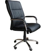 Cadeira Presidente em Couro PU PEL-107 Preta Pelegrin Cadeira Presidente em Couro PU PEL-107 Preta Pelegrin