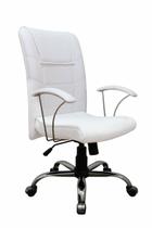 Cadeira Presidente Ergonômica Linha Vivara Branco - Design Office Móveis