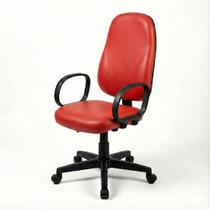 Cadeira Presidente Ergonômica NR17 Executiva Confortável De Escritório Reclinável Giratória Braços Altura Ajustável Slin