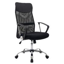Cadeira Presidente Escritório Duoffice DU200 Ergonômica Tela Mesh Base Cromada Metal Home Office