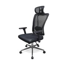 Cadeira Presidente Escritório New-E Office Braço 3D Mecanismo Relaxsystem Encosto Tela Apoio de Cabeça Preta Cadeira Presidente Escritório New-E Office Braço 3D Mecanismo Relaxsystem Encosto Tela Apoio de Cabeça Preta