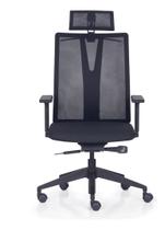 Cadeira Presidente Frisokar Addit Tela Giratória com Braços Reguláveis, Mecanismo Back System