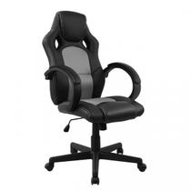 Cadeira Presidente Gamer PLG-3002 - Cor: Cinza/preto