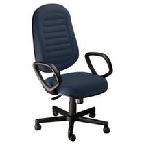 Cadeira Presidente Gomada com Braços Linha Blenda Azul Cadeira Presidente Gomada com Braços Linha Blenda Azul
