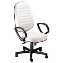 Cadeira Presidente Gomada Com Braços Linha Blenda Branco Cadeira Presidente Gomada Com Braços Linha Blenda Branco