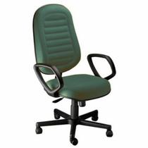 Cadeira Presidente Gomada Com Braços Linha Blenda Verde Cadeira Presidente Gomada Com Braços Linha Blenda Verde