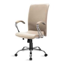 Cadeira Presidente Isola Giratória CR Relax 2333 Com Braços 5269 Bege Cadeira Presidente Isola Giratória CR Relax 2333 Com Braços 5269 Bege