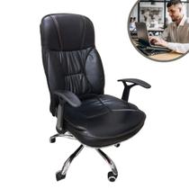 Cadeira Presidente Luxo material sintético Giratória Importway