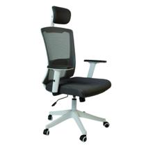 Cadeira Presidente Neo 521 Relax Branca/Cinza B.Hoff Mobile Cadeira Presidente Neo 521 Relax Branca/Cinza B.Hoff Mobile