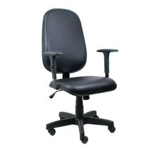 Cadeira Presidente Operativa Com Braço Regulável Viena Preto - ULTRA Móveis Cadeira Presidente Operativa Com Braço Regulável Viena Preto - ULTRA Móveis
